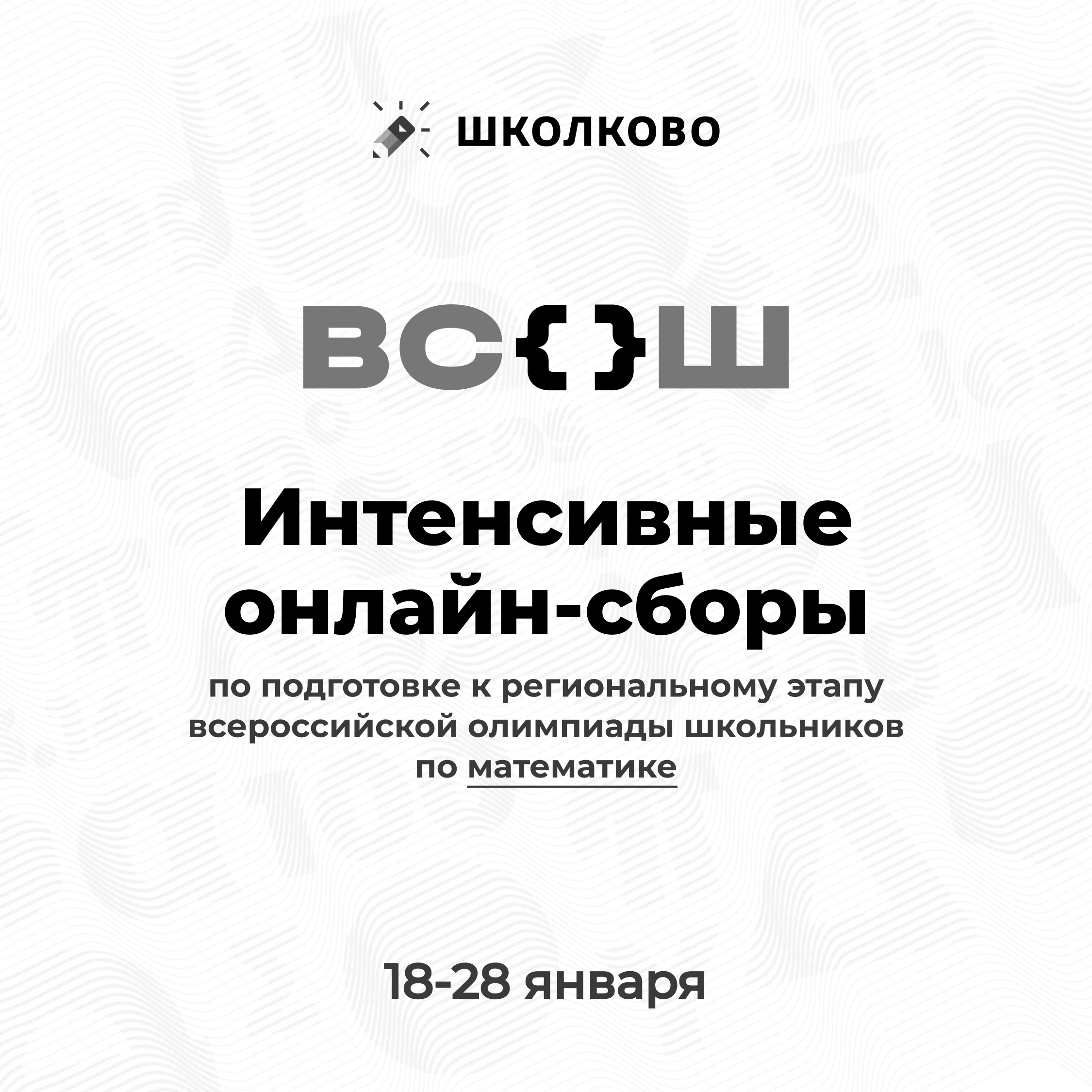 Интенсивные  онлайн-сборы по подготовке к региональному этапу всероссийской олимпиады школьников  по математике.